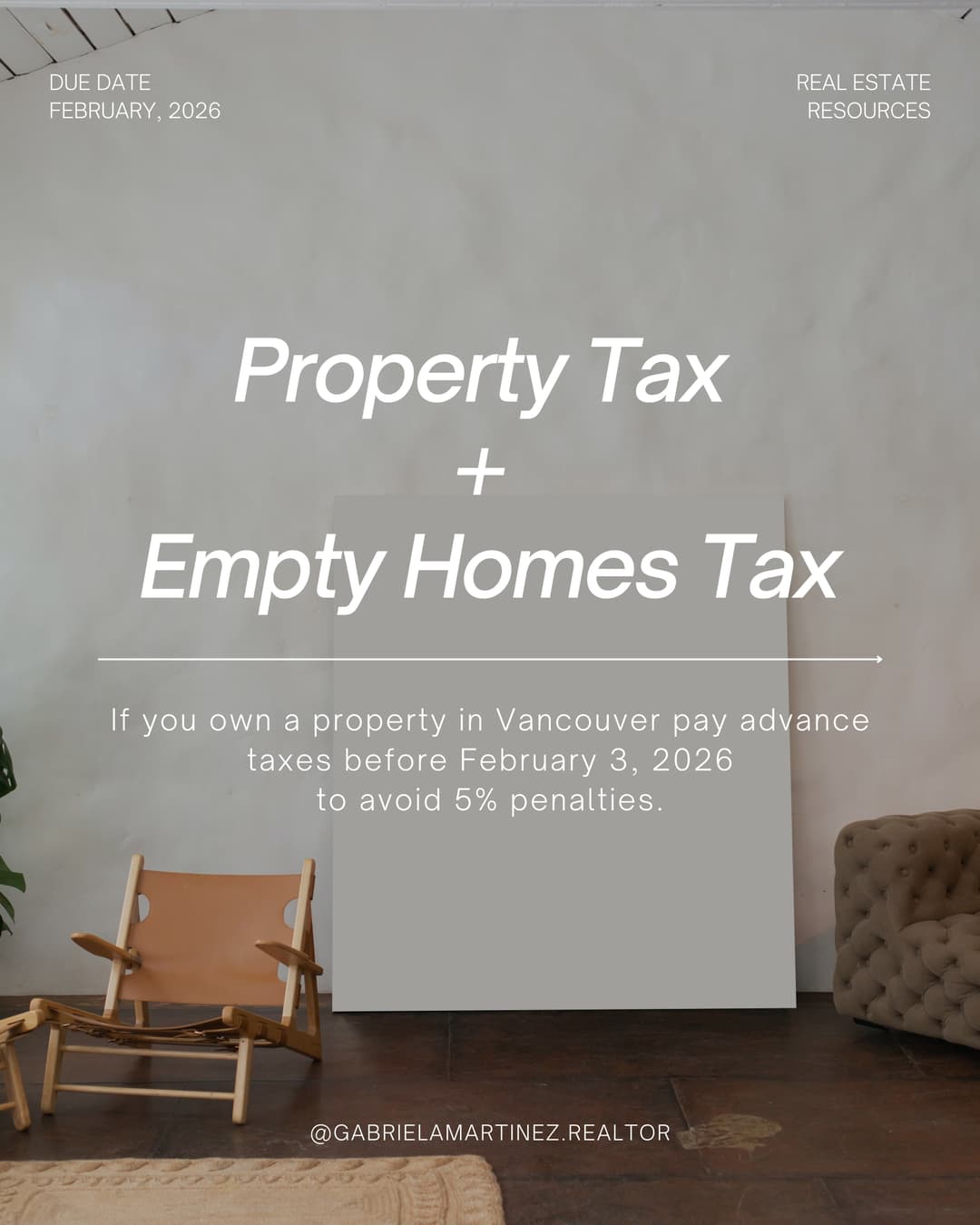 Vancouver Homeowners — Important Tax Deadlines! post image